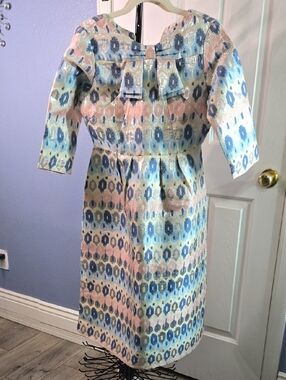 Dainty Jewells Pastel Ikat Dress in Blue and Pink